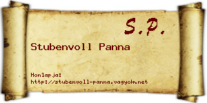 Stubenvoll Panna névjegykártya